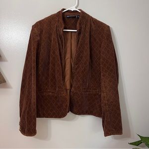 Vintage Relativity Corduroy Short Brown Jacket